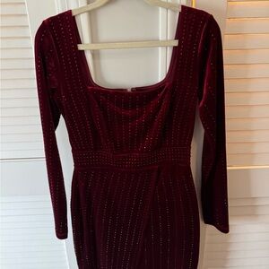 Windsor Velvet Long Sleeve Dress